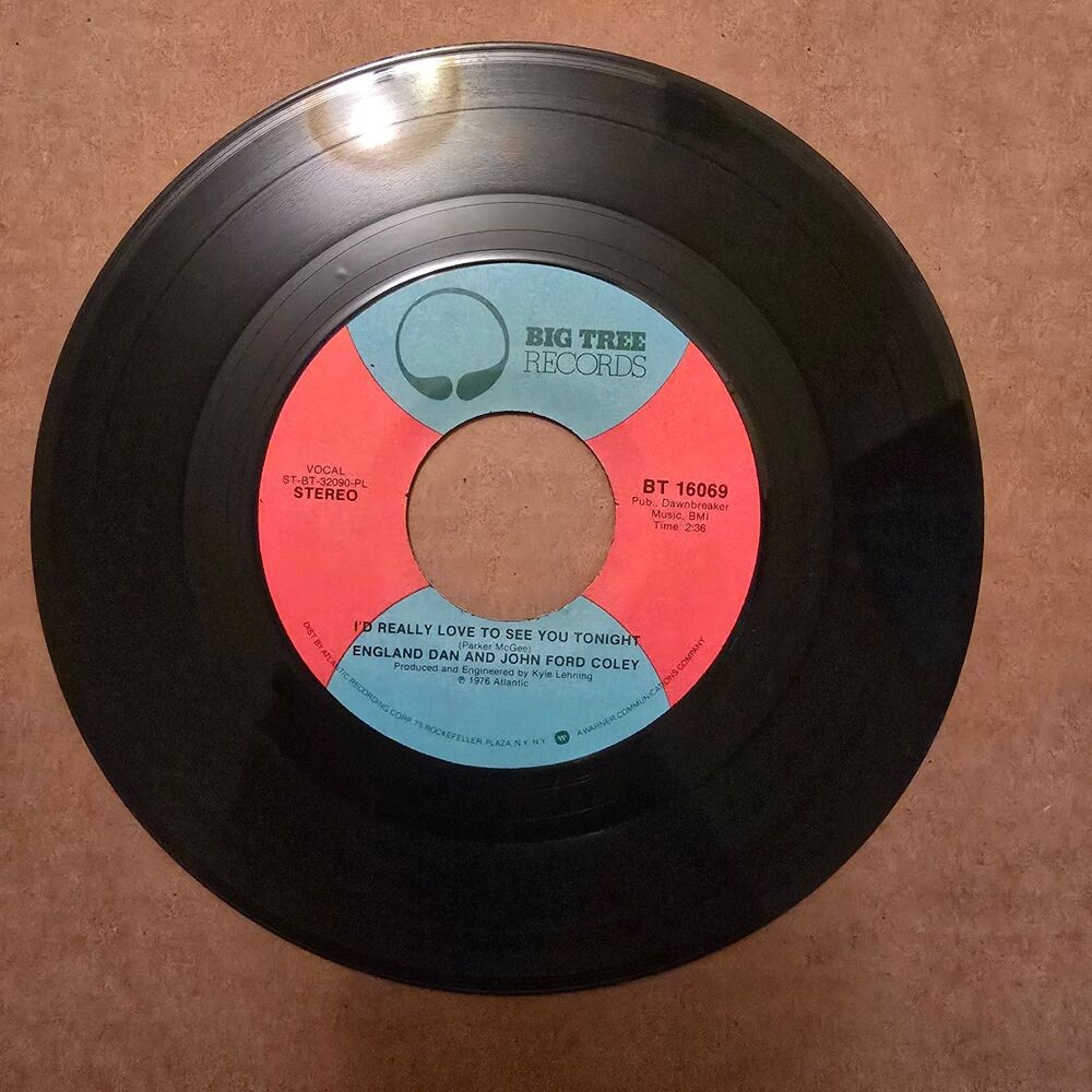 England Dan and John Ford Coley - double 45 vinyl record